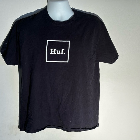 HUF Other - HUF Tee Shirt Black With White Logo (sz. med)